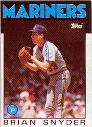 1986 Topps Baseball Cards      174     Brian Snyder